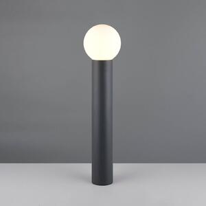 Trio Lighting Osvětlení cesty Mures, antracitová, výška 80 cm, kov, stmívatelný, Černá, Hliník, Moderní