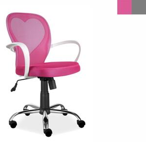 SIGNAL Dětská židle - DAISY, síťovaná, různé barvy na výběr Čalounění: růžová