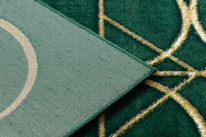 Makro Abra Kusový koberec EMERALD 1010 Luxusní kruhy zelený zlatý Rozměr: 240x330 cm