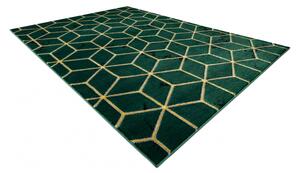 Makro Abra Kusový koberec EMERALD 1014 Luxusní geometrický 3D zelený zlatý Rozměr: 200x290 cm