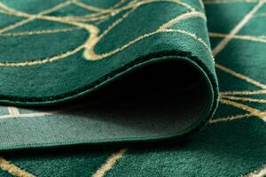 Makro Abra Kusový koberec EMERALD 1010 Luxusní kruhy zelený zlatý Rozměr: 80x150 cm