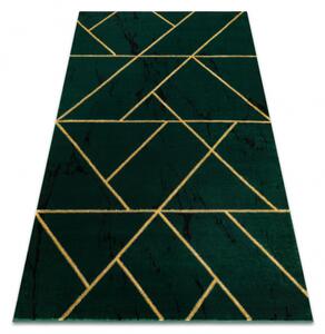 Makro Abra Kusový koberec EMERALD 1012 Luxusní geometrický zelený zlatý Rozměr: 120x170 cm