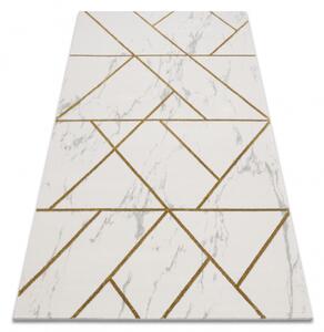 Makro Abra Kusový koberec EMERALD 1012 Luxusní geometrický krémový zlatý Rozměr: 200x290 cm