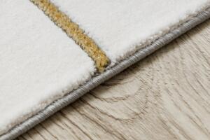 Makro Abra Kusový koberec EMERALD 1012 Luxusní geometrický krémový zlatý Rozměr: 80x150 cm