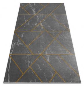 Makro Abra Kusový koberec EMERALD 1012 Luxusní geometrický šedý zlatý Rozměr: 200x290 cm