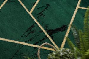 Makro Abra Kusový koberec EMERALD 1012 Luxusní geometrický zelený zlatý Rozměr: 200x290 cm