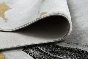 Makro Abra Kusový koberec EMERALD 1017 Luxusní abstraktní mramor krémový černý zlatý Rozměr: 80x150 cm