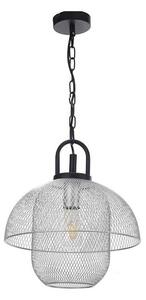 ONLI - Lustr na řetězu ZAIR 1xE27/22W/230V černá/stříbrná