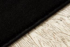 Makro Abra Kusový koberec EMERALD 1012 Luxusní geometrický černý zlatý Rozměr: 80x150 cm
