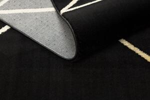 Makro Abra Kusový koberec EMERALD 1012 Luxusní geometrický černý zlatý Rozměr: 120x170 cm