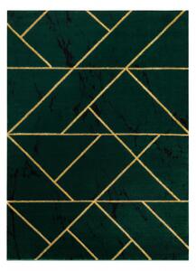 Makro Abra Kusový koberec EMERALD 1012 Luxusní geometrický zelený zlatý Rozměr: 200x290 cm