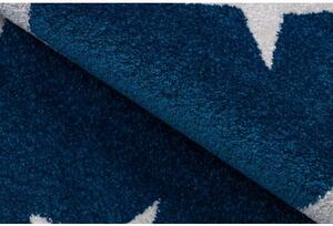 Kulatý koberec SKETCH FA68 Marocký jetel, Mříž, modro bílý Hvěz velikost kruh 140 cm | krásné koberce cz