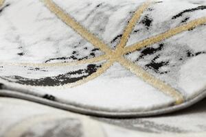 Makro Abra Kusový koberec EMERALD 1020 Luxusní geometrický krémový černý zlatý Rozměr: 200x290 cm