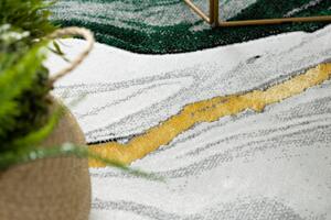 Makro Abra Kusový koberec EMERALD 1017 Luxusní abstraktní mramor zelený zlatý Rozměr: 140x190 cm