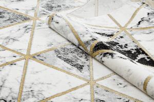 Makro Abra Kusový koberec EMERALD 1020 Luxusní geometrický krémový černý zlatý Rozměr: 200x290 cm