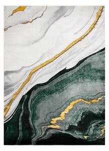 Makro Abra Kusový koberec EMERALD 1017 Luxusní abstraktní mramor zelený zlatý Rozměr: 240x330 cm