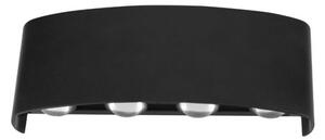Top Light - LED Venkovní nástěnné svítidlo RAY LED/8W/230V IP44 4000K černá