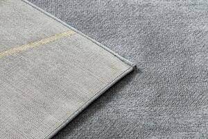 Makro Abra Kusový koberec EMERALD 1022 Luxusní moderní geometrický šedý zlatý Rozměr: 80x150 cm