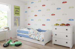 BabyBeds Dětská postel FILIP hvězdičky Velikost postele: 160x80 cm, Barevné provedení: Ořech, Úložný prostor: Ne, bez úložného prostoru
