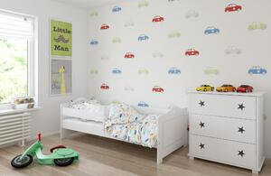 BabyBeds Dětská postel FILIP hvězdičky Velikost postele: 160x80 cm, Barevné provedení: Bílá, Úložný prostor: Ne, bez úložného prostoru