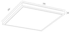 Argon 7167 - Stropní svítidlo CARLSON 2xE27/15W/230V 29x29 cm zlatá