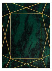 Makro Abra Kusový koberec EMERALD 1022 Luxusní moderní geometrický zelený zlatý Rozměr: 240x330 cm