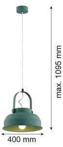 Argon 8287 - Lustr na lanku DAKOTA 1xE27/15W/230V zelená