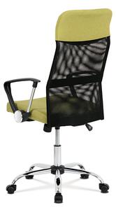 Kancelářská otočná židle POND na kolečkách — chrom, látka, více barev Šedá