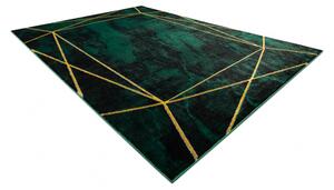 Makro Abra Kusový koberec EMERALD 1022 Luxusní moderní geometrický zelený zlatý Rozměr: 240x330 cm