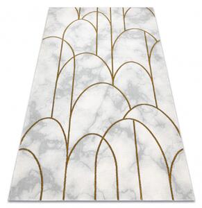 Makro Abra Kusový koberec EMERALD 1016 Luxusní art deco krémový zlatý Rozměr: 240x330 cm