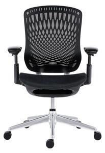 Kancelářská ergonomická židle Antares BAT NET PERF — černá, nosnost 130 kg