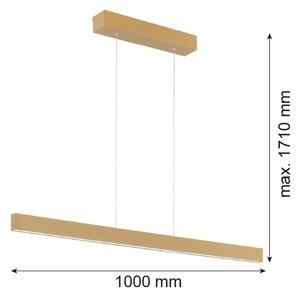 Argon 8306 - LED Lustr na lanku BALANS LED/35W/230V 3000K zlatá
