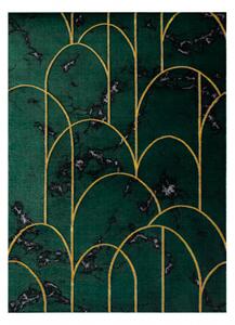 Makro Abra Kusový koberec EMERALD 1016 Luxusní art deco zelený zlatý Rozměr: 200x290 cm