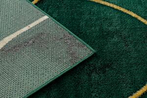 Makro Abra Kusový koberec EMERALD 1016 Luxusní art deco zelený zlatý Rozměr: 80x150 cm