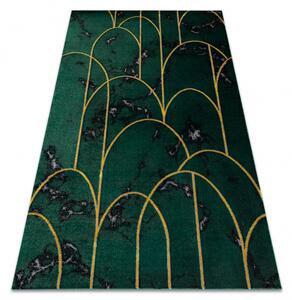Makro Abra Kusový koberec EMERALD 1016 Luxusní art deco zelený zlatý Rozměr: 120x170 cm