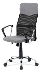 Kancelářská otočná židle GOVAN na kolečkách — kov, látka, více barev Šedá