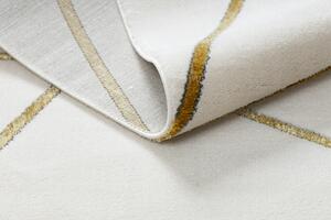 Makro Abra Kusový koberec EMERALD 1013 Luxusní geometrický krémový zlatý Rozměr: 240x330 cm