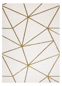 Makro Abra Kusový koberec EMERALD 1013 Luxusní geometrický krémový zlatý Rozměr: 240x330 cm