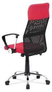 Kancelářská otočná židle GOVAN na kolečkách — kov, látka, více barev Červená