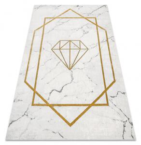 Makro Abra Kusový koberec EMERALD 1019 Luxusní geometrický klasický krémový zlatý Rozměr: 240x330 cm