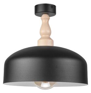 Přisazený lustr RINA 1xE27/15W/230V černá/buk