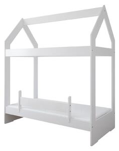 BabyBeds Dětská postel DOMEČEK bílá Velikost postele: 160x80 cm, Barevné provedení: Bílá, Úložný prostor: Ano, s úložným prostorem