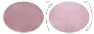 Koberec kulatý SANTA FE špinavě růžová 60 hladký, Jednotný jedn velikost kruh 170 cm | krásné koberce cz