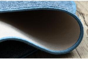 Koberec kulatý SANTA FE modrý 74 hladký, Jednotný jednobarevný velikost kruh 170 cm | krásné koberce cz