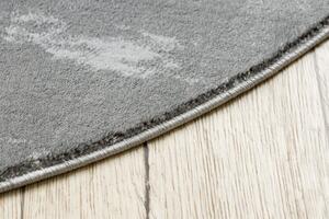 Makro Abra Kulatý koberec EMERALD 1012 Luxusní geometrický šedý zlatý Rozměr: průměr 120 cm