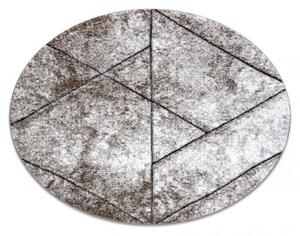 Moderní kulatý koberec COZY 8872 Wall, geometrický,trojúhelníky Str velikost kruh 120 cm | krásné koberce cz