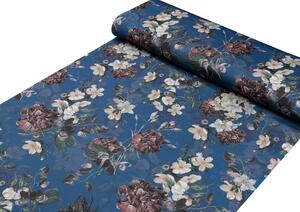 Biante Teflonové prostírání na stůl TF-061 Květiny na modrém 30x40 cm