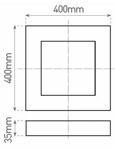 LED Stropní svítidlo FENIX LED/32W/230V 3800K 40 cm bílá