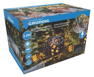 LED Solární řetěz 3,8m 8xLED/1,2V 600 mAh