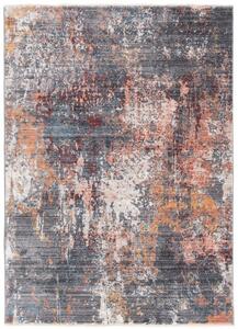 Makro Abra Kusový koberec MYSTIC 3082B Abstraktní šedý modrý Rozměr: 70x140 cm